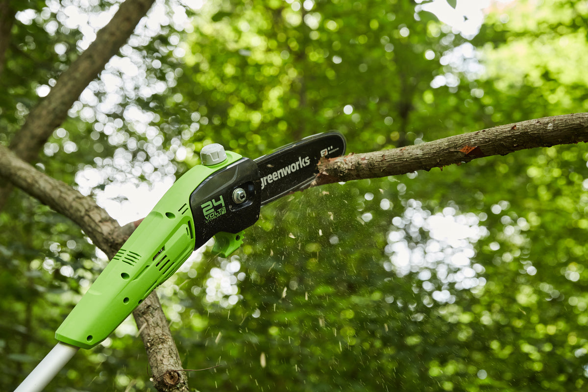 POWERALL 24V Élagueuse & taille-haie sur perche Gen. II - Batterie 4Ah