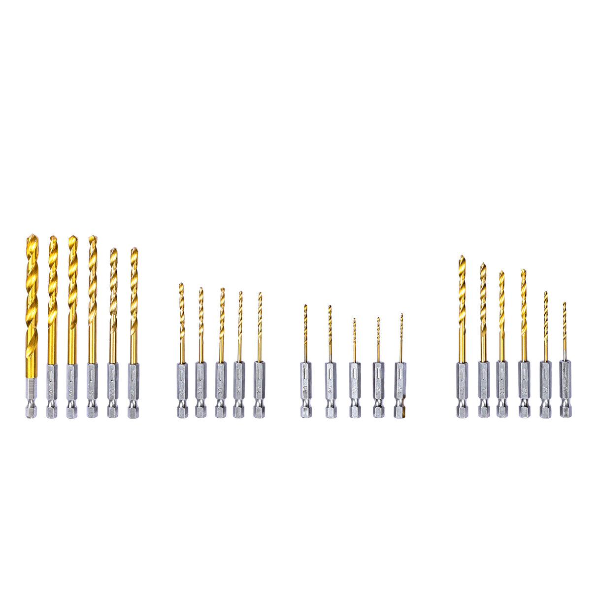 Jeu de forets 22 pcs - Revêtement titane