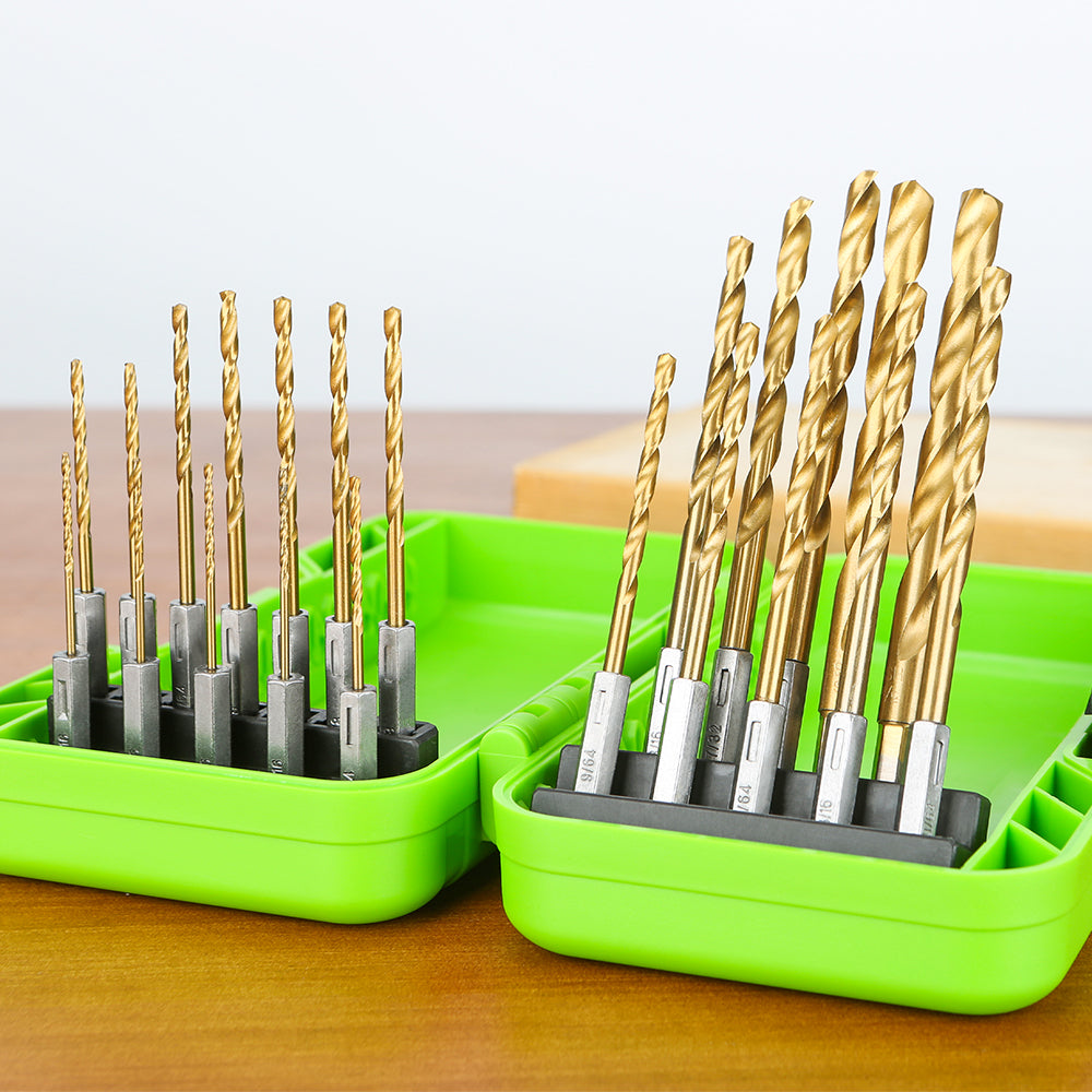 Jeu de forets 22 pcs - Revêtement titane