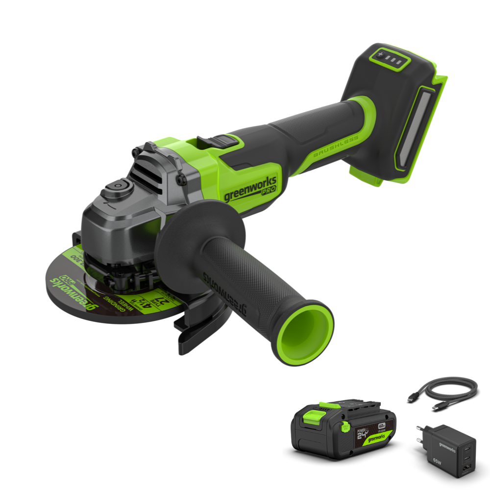 POWERALL 24V PRO Meuleuse d'angle - Batterie 4Ah