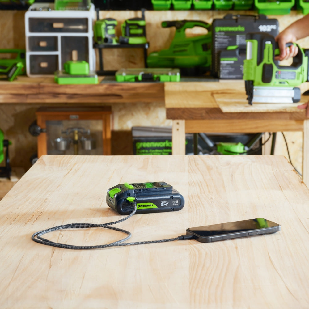 POWERALL 24V Kit de Démarrage 2x Batteries USB-C 2Ah + Chargeur 65W