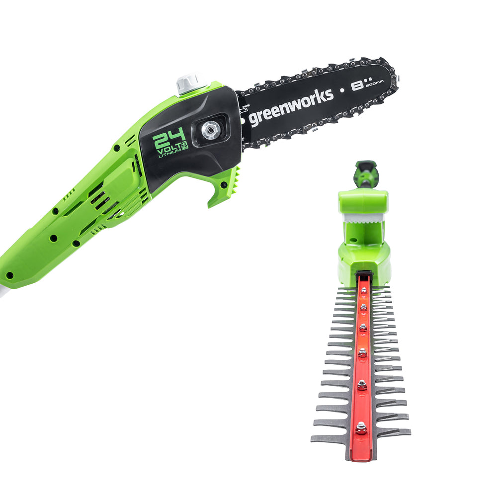 POWERALL 24V Élagueuse & taille-haie sur perche Gen. II - Batterie 4Ah