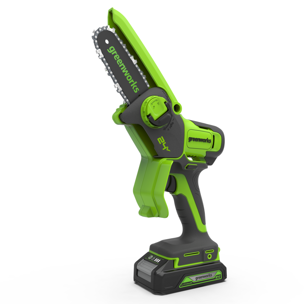 POWERALL 24V Mini Tronçonneuse 10cm - Batterie 2Ah
