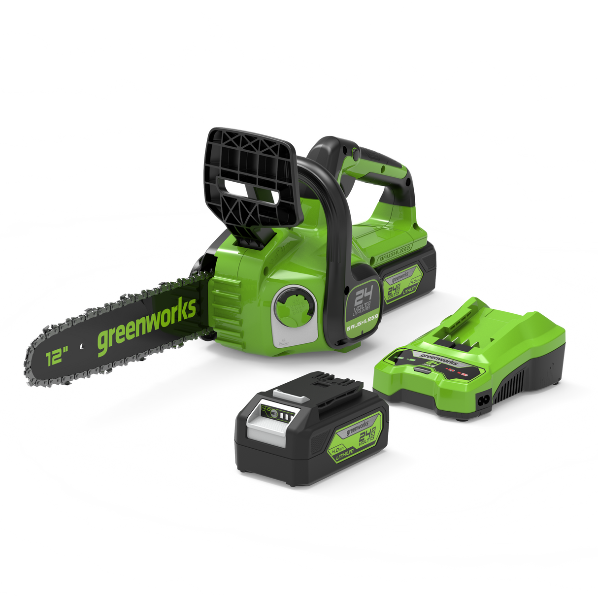 POWERALL 24V Tronçonneuse 30cm - Batterie 4Ah
