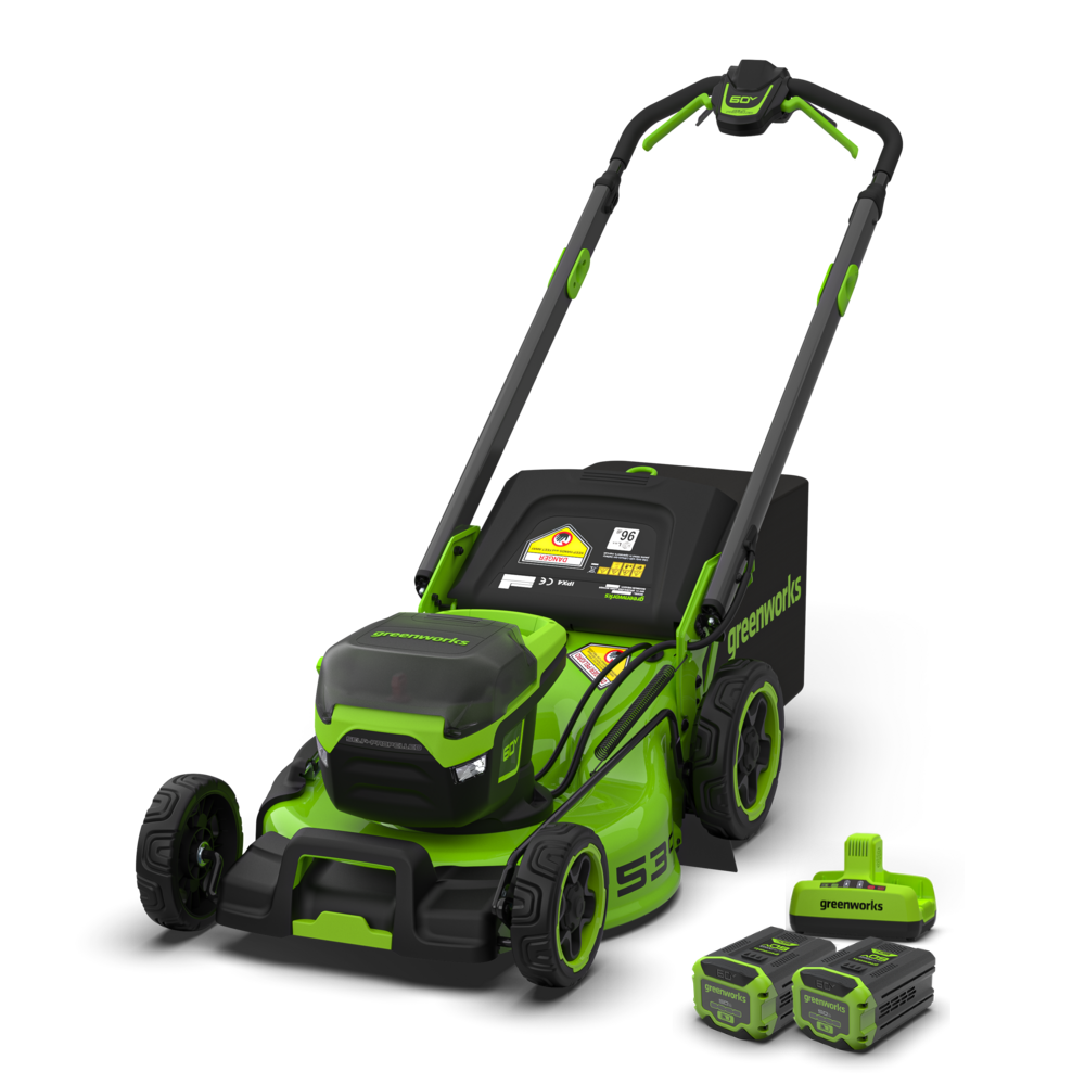 60V Tondeuse 53cm Autotractée - 2x Batteries 5Ah
