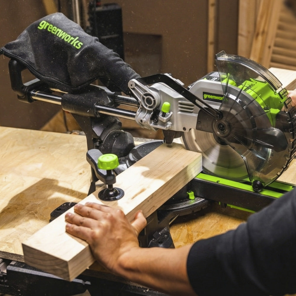 POWERALL 24V Scie à onglet radiale – Sans batterie