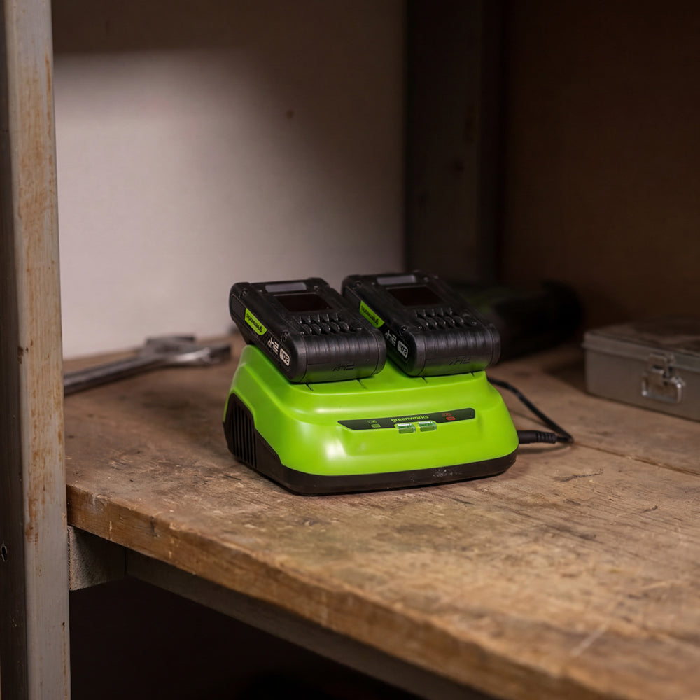 POWERALL 24V Chargeur double emplacement 8A