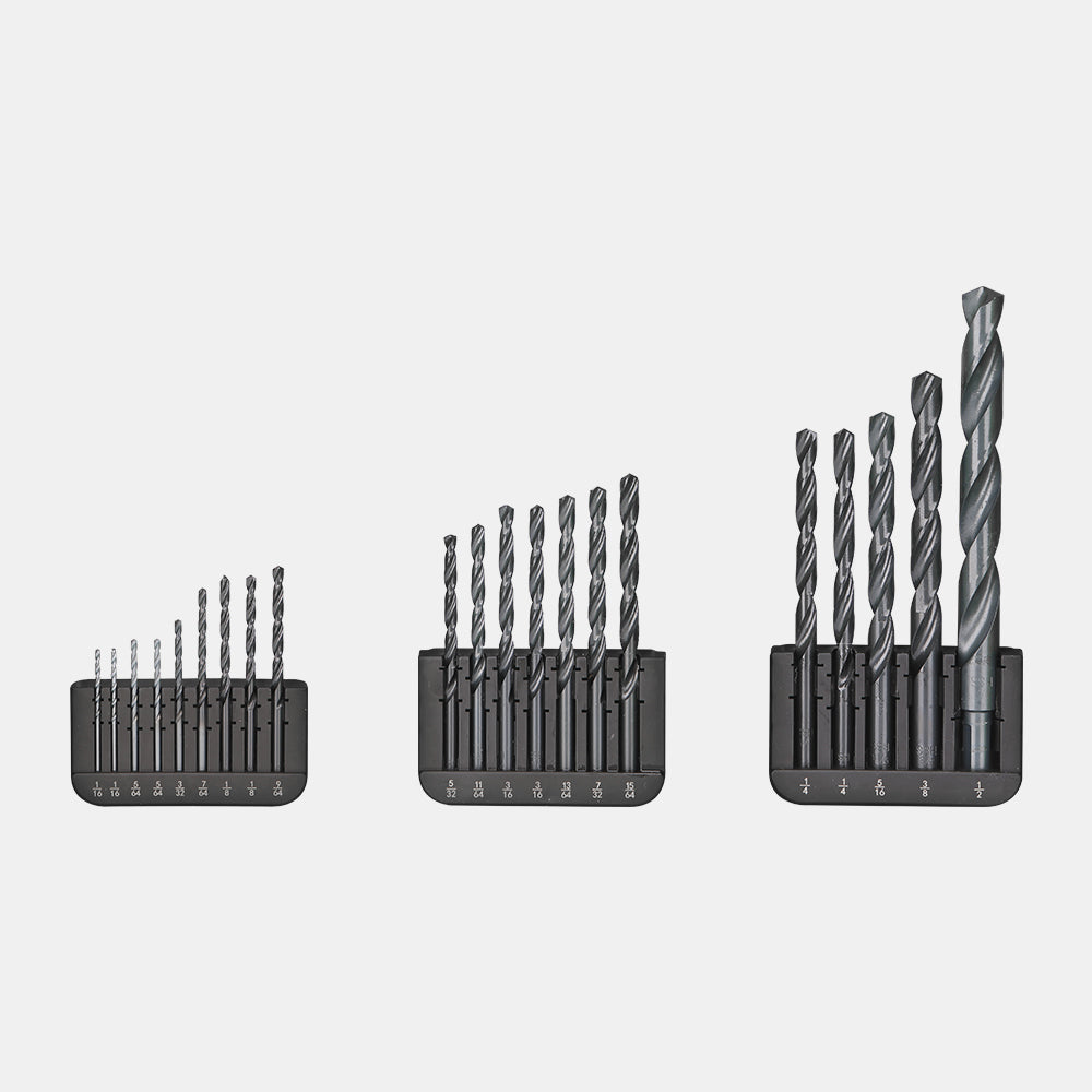Jeu de forets 21 pcs - Oxyde noir