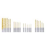 Jeu de forets 22 pcs - Revêtement titane