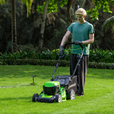 POWERALL 48V (24V x 2) Tondeuse Autotractée 46cm + Coupe-bordure 30cm Kit