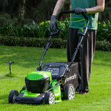 POWERALL 48V (24V x 2) Tondeuse Autotractée 46cm + Coupe-bordure 30cm Kit