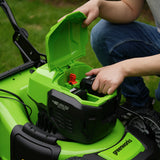 POWERALL 48V (24V x 2) Tondeuse Autotractée 46cm + Coupe-bordure 30cm Kit