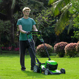 POWERALL 48V (24V x 2) Tondeuse Autotractée 46cm + Coupe-bordure 30cm Kit
