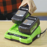 POWERALL 24V Chargeur double emplacement 2A