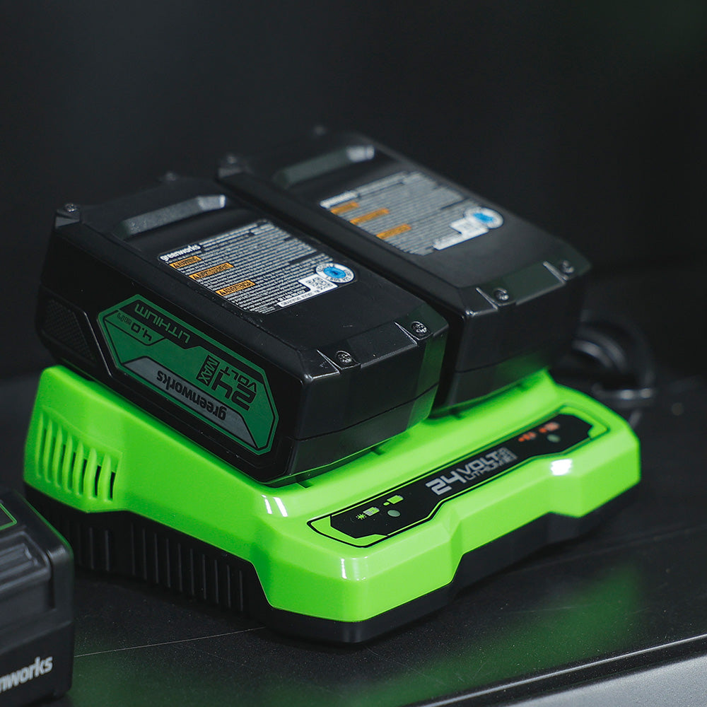  POWERALL 24V Kit de Démarrage Batteries 2x 4Ah + Double Chargeur