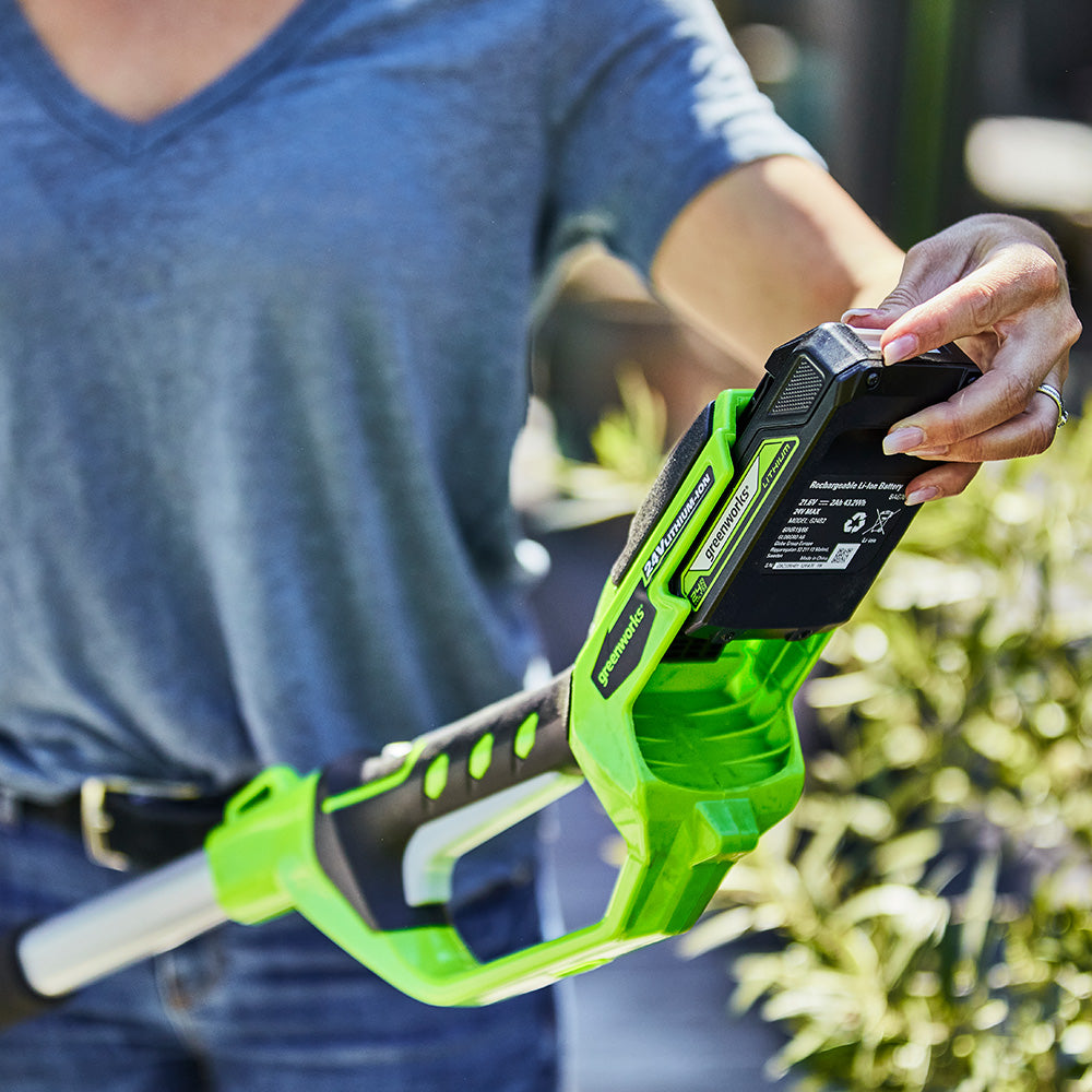 POWERALL 24V Taille-haies sur perche 51cm - Batterie 2Ah