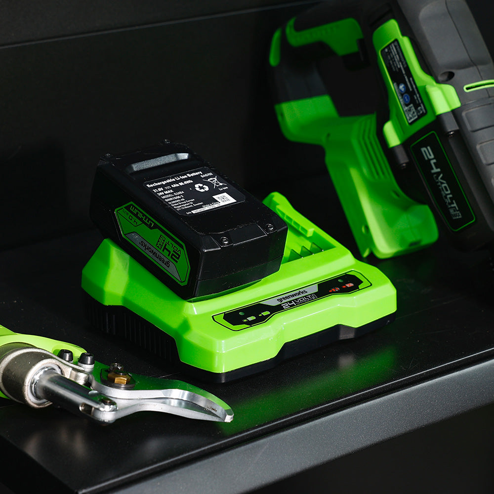  POWERALL 24V Kit de Démarrage Batteries 2x 4Ah + Double Chargeur