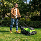 POWERALL 48V (24V x 2) Déchaumeuse /  Scarificateur 2-en-1 38cm - Sans batterie
