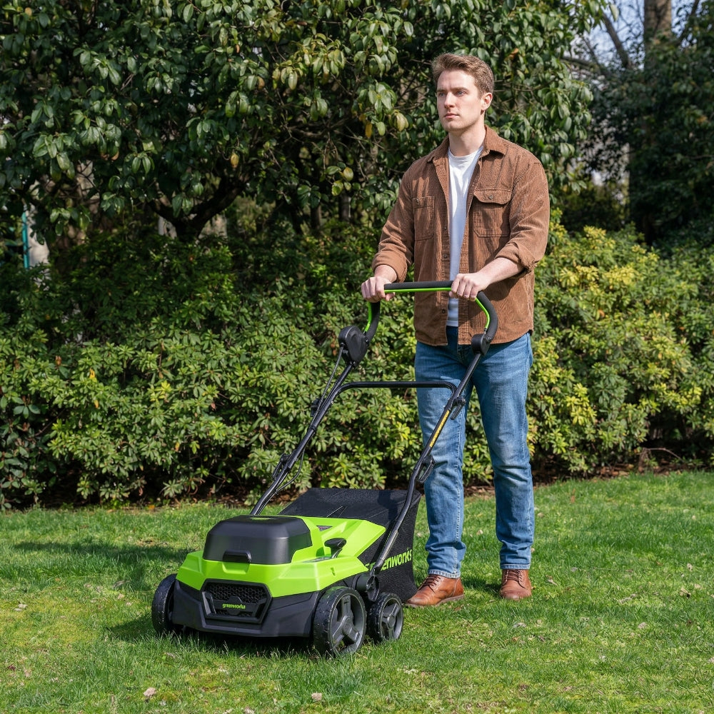 POWERALL 48V (24V x 2) Déchaumeuse /  Scarificateur 2-en-1 38cm - Sans batterie