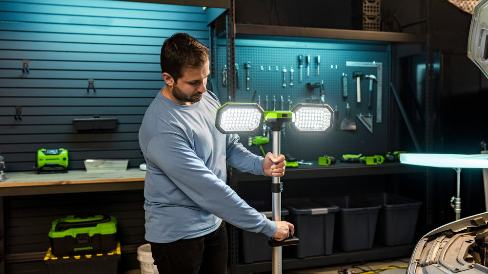 POWERALL 24V Lampe de travail sur trépied