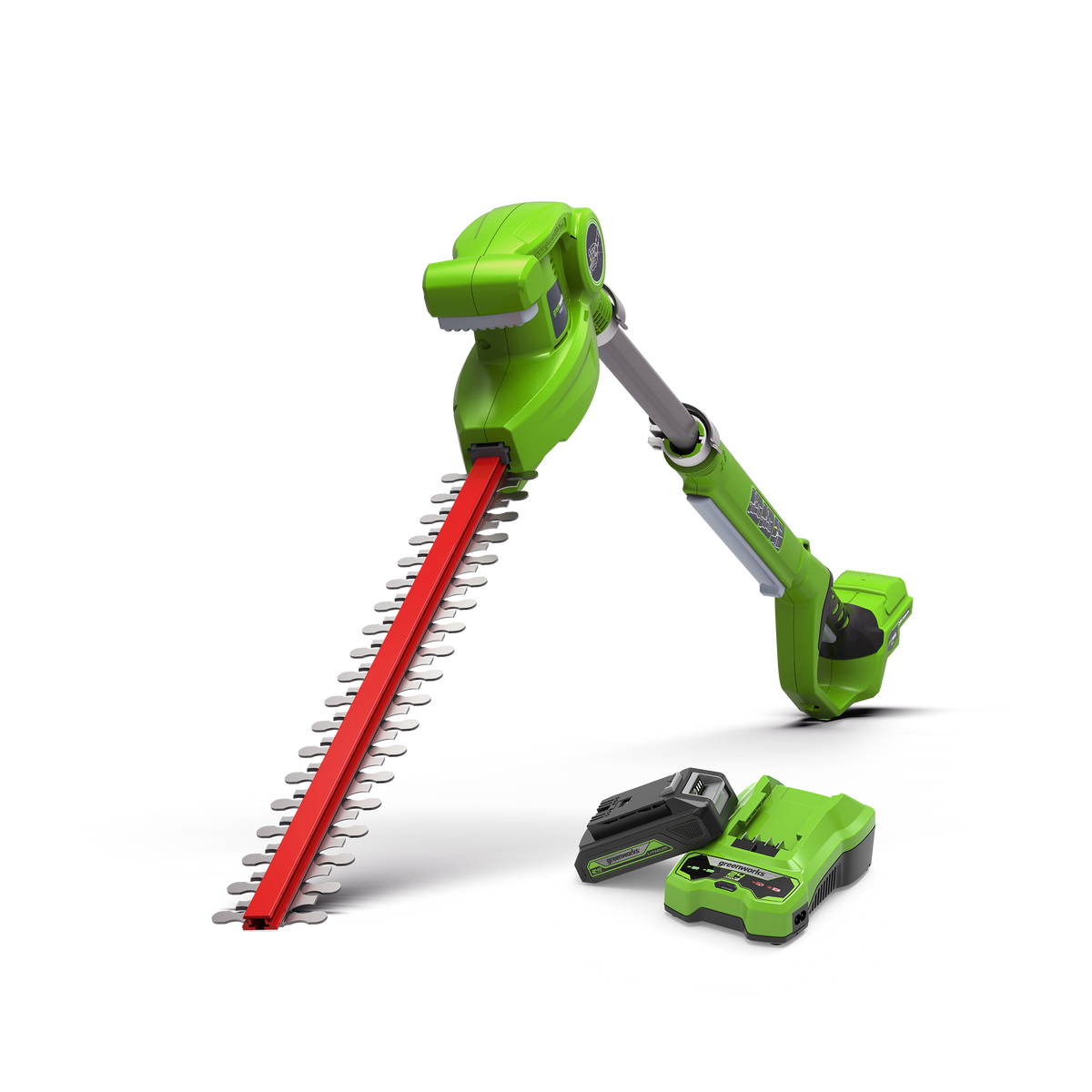 POWERALL 24V Taille-haies sur perche 51cm - Batterie 2Ah